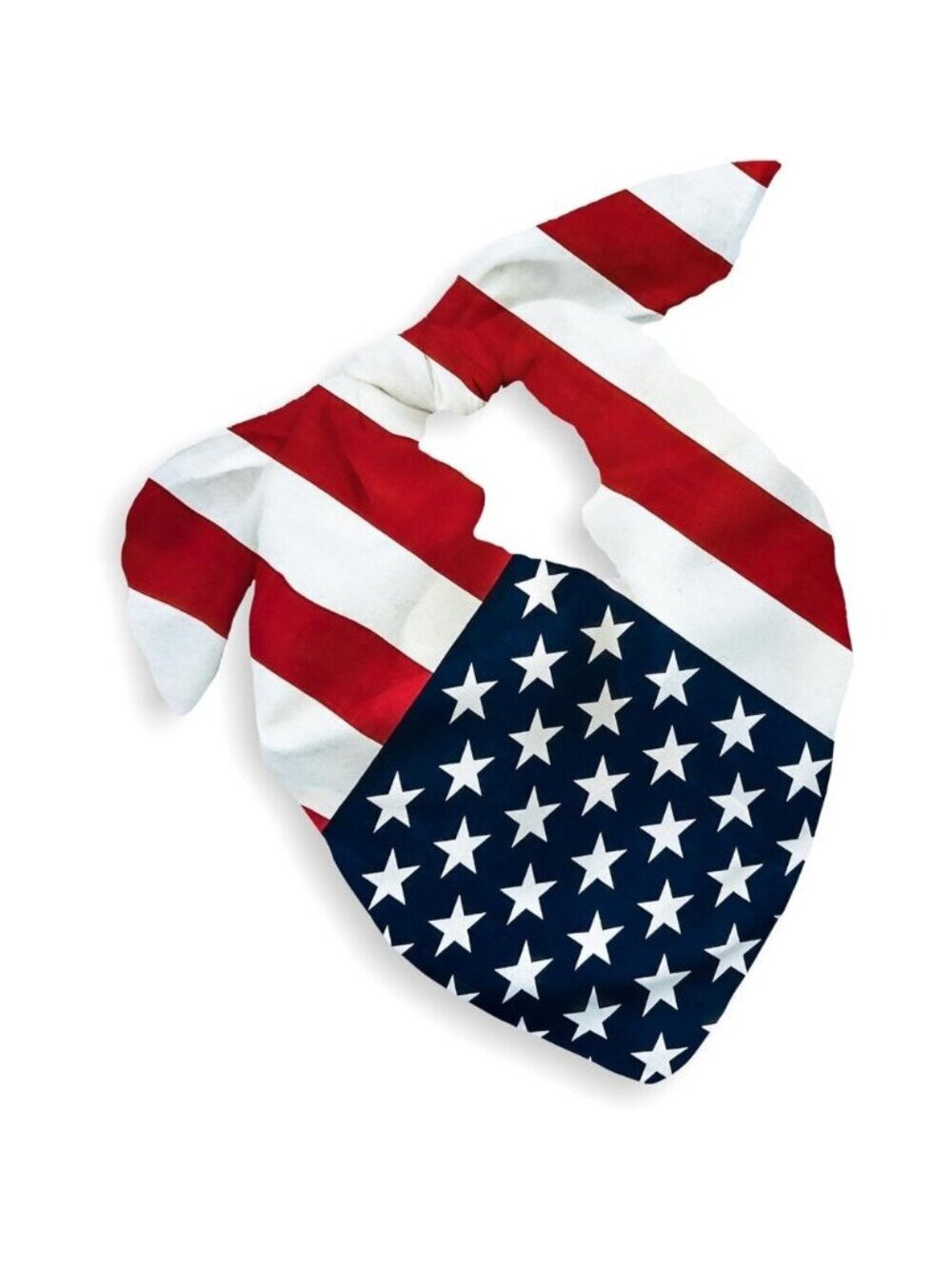 Women's Red White Blue Cotton Bandana Large Cowgirl Handkerchief Headband Scarf